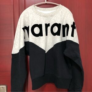 New ISABEL MARANT Houston Two Tone Logo Sweatshirt